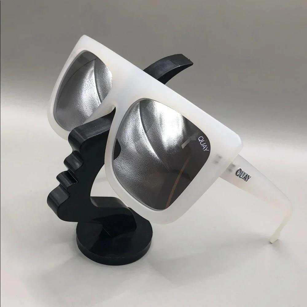 Quay Australia Cafe Racer Frost Sunglasses Square Oversized